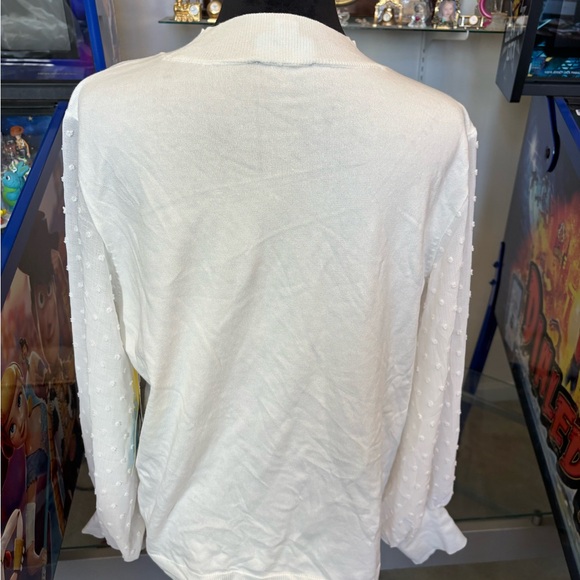 -White CeCe Sweater/Top Size XL NWT - Picture 5 of 8